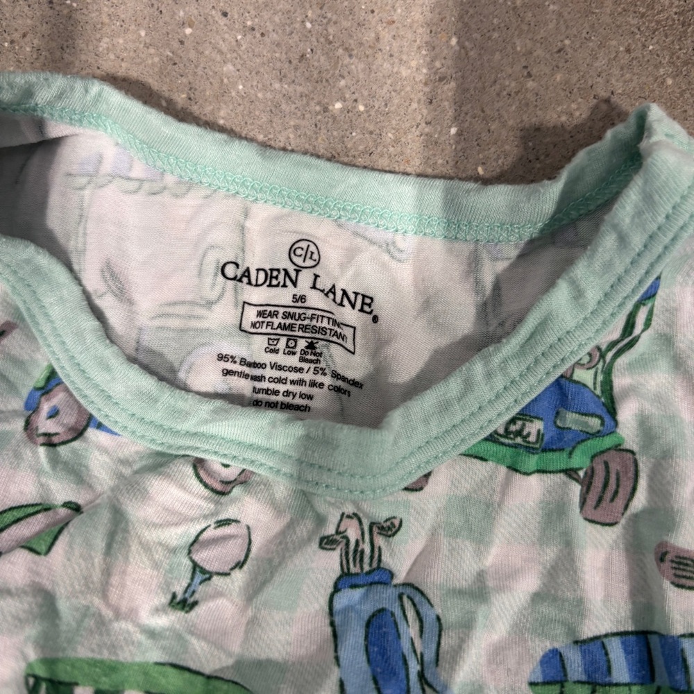 Caden Lane Kids Pajamas with Golf Designs - Picture 2 of 3